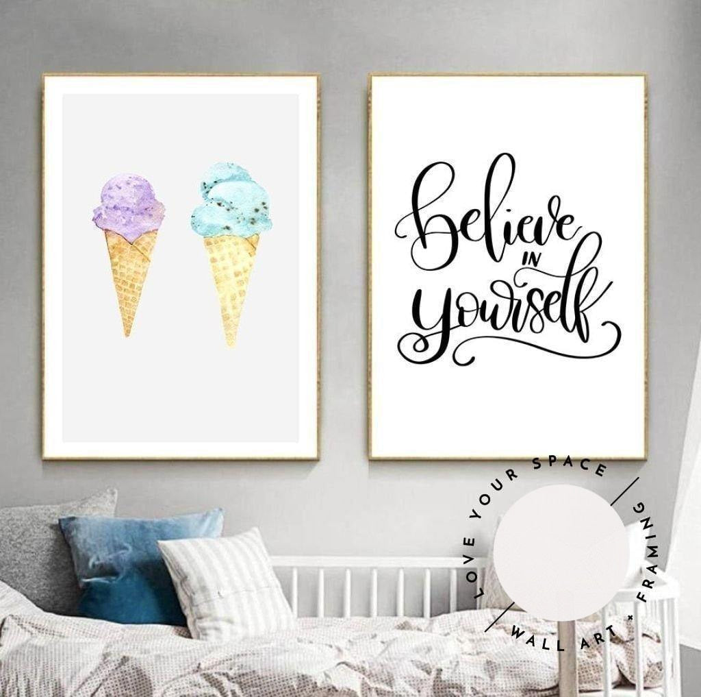 A Cute Pair - Ice cream II & Believe In Yourself - Love Your Space