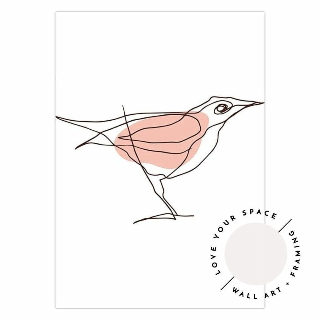 Line Drawing - Bird no.2 - Love Your Space