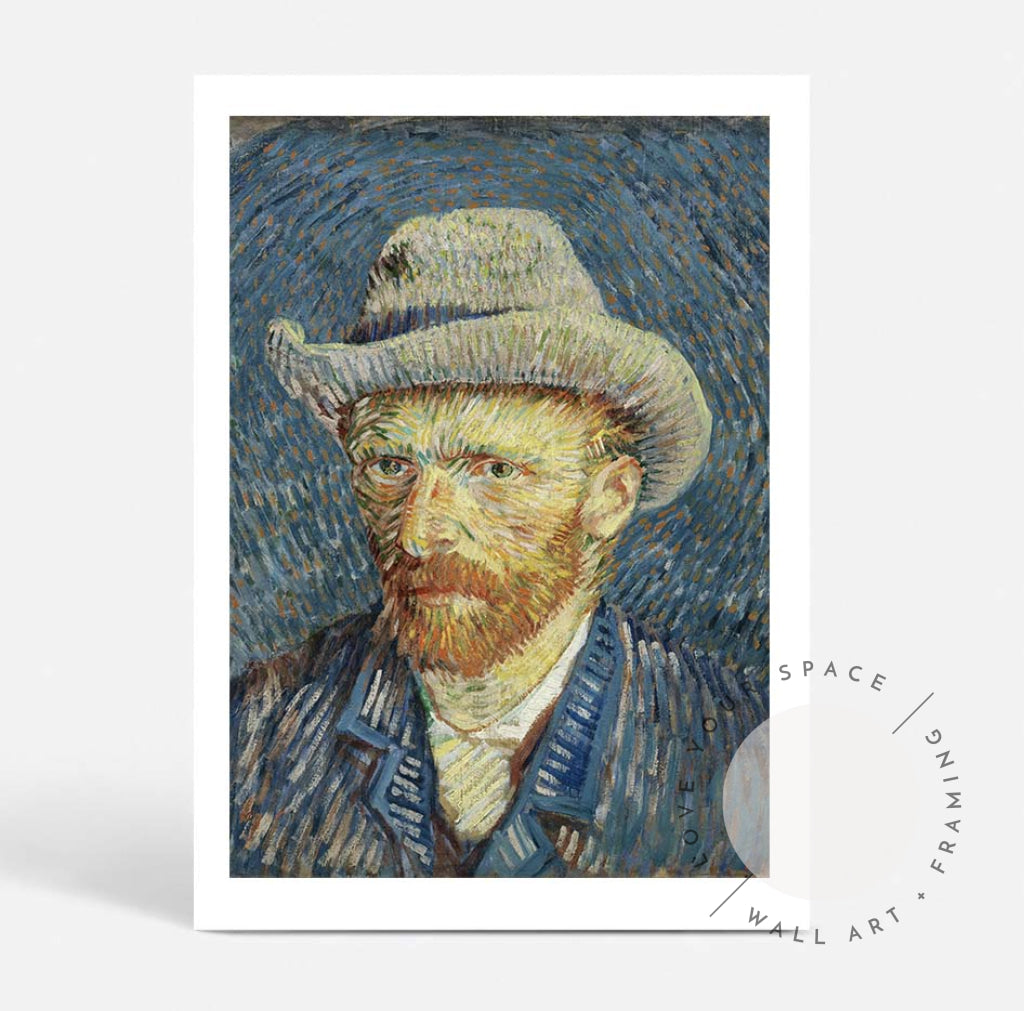 Self-portrait With Felt Hat by Van Gogh