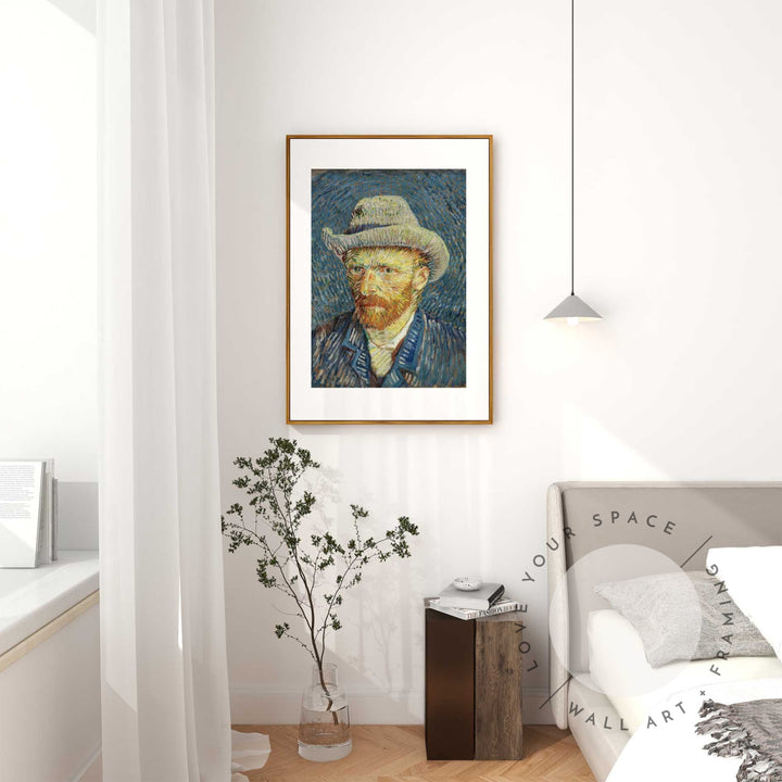 Self-portrait With Felt Hat by Van Gogh