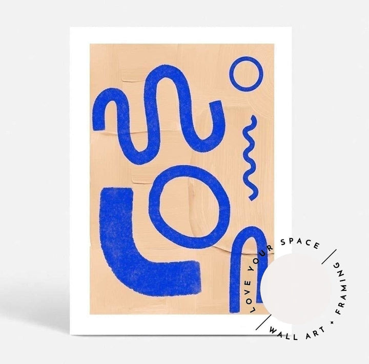 Set of 2 -Désirée I & II - Blue - Love Your Space