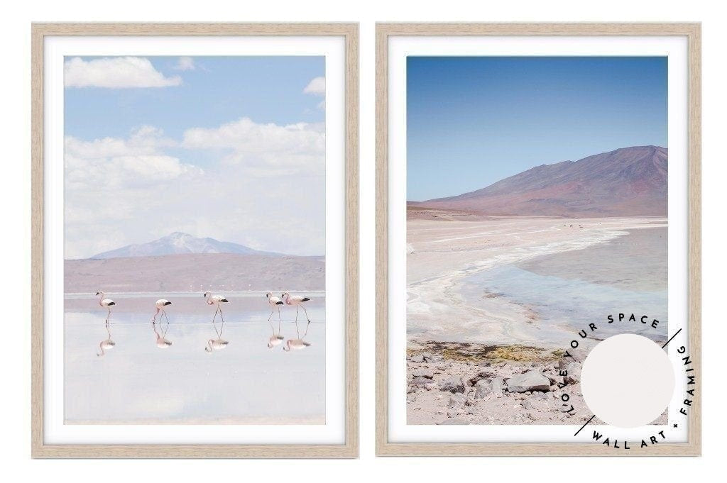 Set of 2 - Flamingos & Laguna - Love Your Space