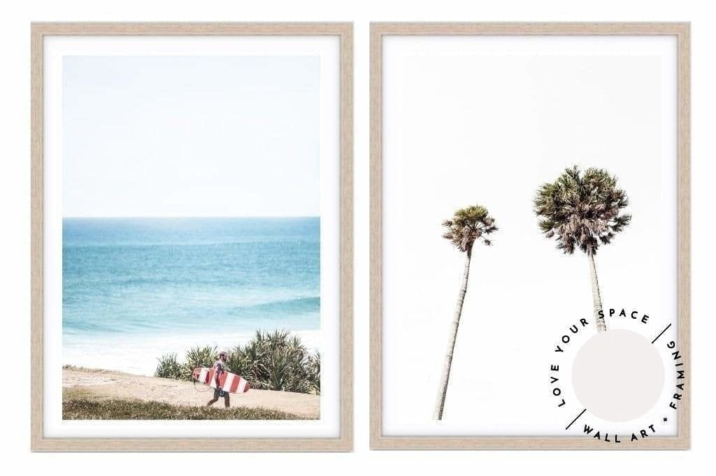 Set of 2 - Tweed Coast no.2 & Tall Palms no.1 - Love Your Space