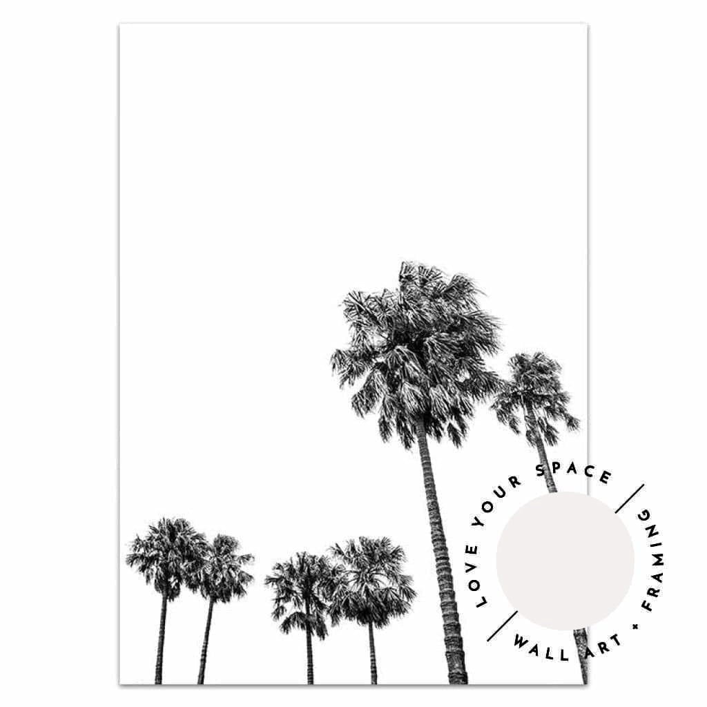 Tall Palms no.3 - Black & White - Love Your Space